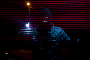 Burglar at window