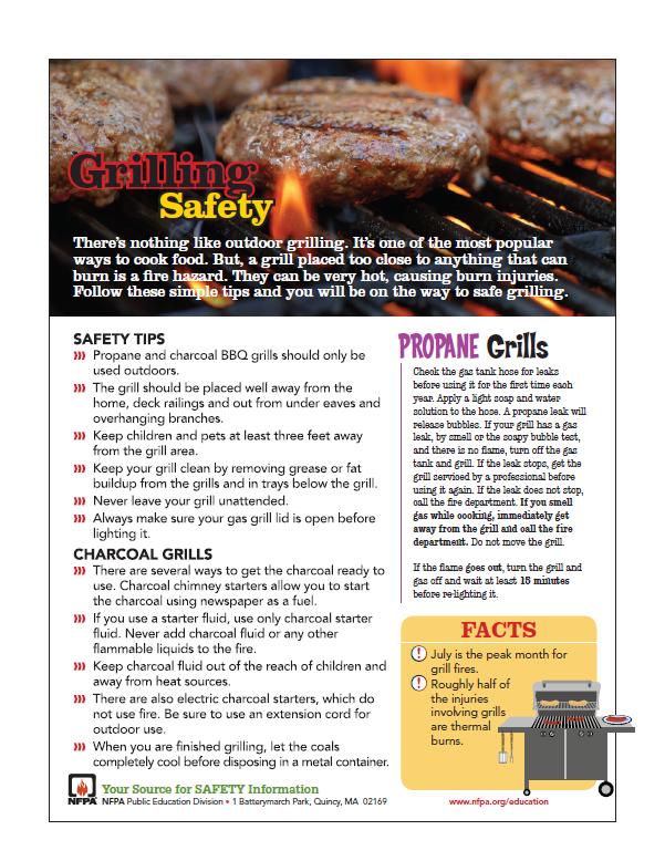 Grilling Safety Tips from NFPA F.A. Peabody Insurance