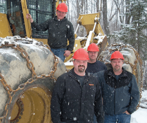 Above: Brad McGuire. Left to right: Nick, Jon and Doug McGuire.