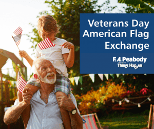 Veterans Day Flag Exchange