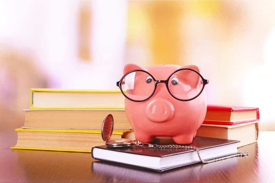 Piggy bank with good financial literacy