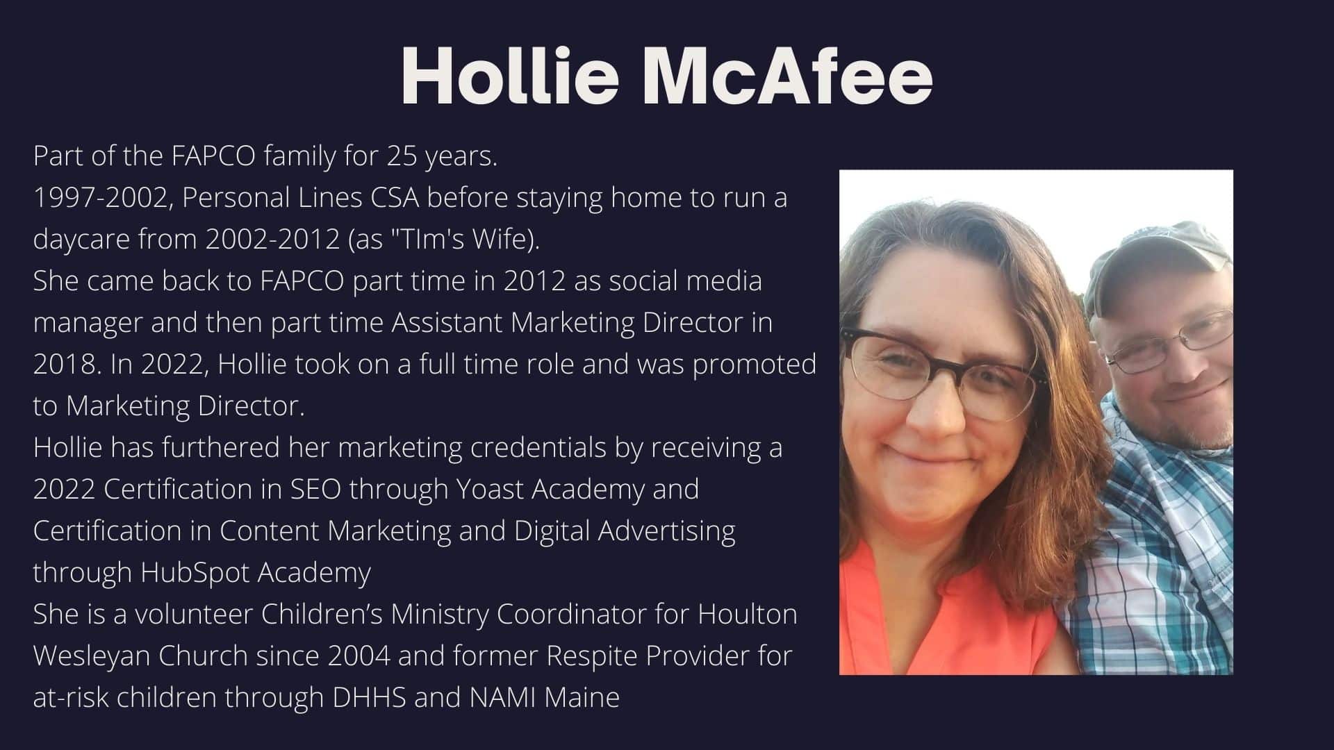 Hollie McAfee 15 years