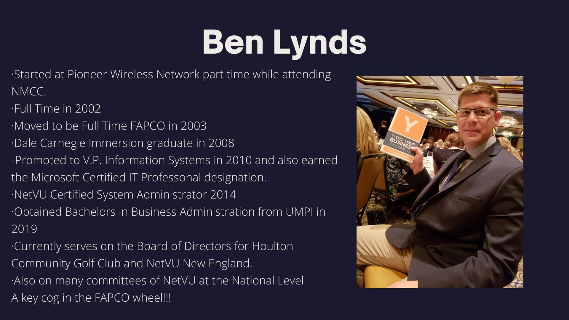 Ben Lynds 20 years